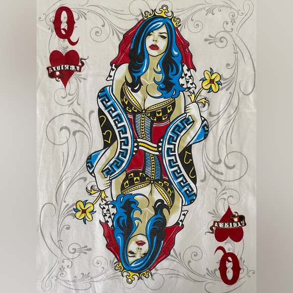 AVIREX “Heart Queen” large printed graphic tshirt - Picture 2 of 6